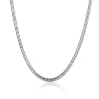 Cadena de serpiente redonda Joyería de moda 100% collar de acero inoxidable para hombres / mujeres 3 mm 18/20/22/24/28 pulgadas Fit Pandora