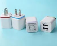 Çift USB duvar şarj ABD plug 2.1A AC güç dapter 2 Samsung Galaxy için USB duvar şarj / iPhone / Android telefonlar