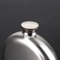 5oz Stainless Steel Hip Flask Whiskey Liquor Wine Bottle Pocket Containers Russian Flagon Flasks for Travel Round Mirror Retail Box 2939