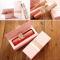 2018 유럽 고전적인 종이 레이저 컷 핑크 홍당무 결혼식 초대장 카드 맞춤형 초대장 빈 내부 시트 및 상자