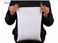 100pcs 25 * 35 cm Benutge Bags Packaging Borse Bianchi Corriere Bianco Poly Mailing Packaging Bags Autoadesivo Mail Express Mail Busches
