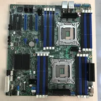 Inter S2600CP X79デュアルLGA 2011サーバーマザーボードDDR3サポートE5-2680V2 CPU