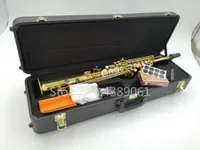 Yanagisawa S-901 Rak rör Högkvalitativ sopran Saxofon Brass Goldlack B Plansinstrument Saxofon med tillbehör