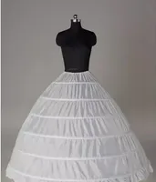 2018 w magazynie Suknia Balowa Petticoat Tanie Biała Crinoline Underskirt Suknia ślubna Slip 6 Hoop Spódnica Crinoline dla Quinceanera Dress