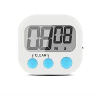 LCD Screen Digital Kitchen Timer Cooking Reminder with Stand Handing Hook Loud Alarm Magnet Design for Sticking to Refrigerator SN1169