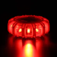 Mini 12 * LED Emergency Bezpieczeństwo Flare Red Road Flare Magnes Miga Ostrzeżenie Lights Lights Roadside Disc Beacon