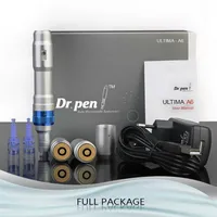 Högkvalitativ Microneedle Dermapen Derma Roller Pen Rechargeable Korea Dr. Pen Ultima A6 M8 A7 N2 med nålpatroner