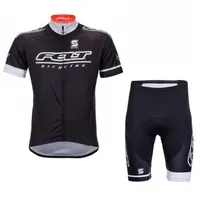 Felt Team Cycling Jersey Vestito maniche corte Camicia (Bib) Pantaloncini Set da uomo Summer Traspirante Mountain Mountain Bike Abbigliamento Abbigliamento 3D Gel Pad H1508