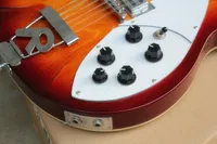 Modèle 360 ​​guitare électrique 12 cordes demi-creuse sunset