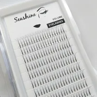 Seashine Premade Volume Lash Fans 3D Ventilatore a stelo lungo Ventilatore Semi Permanente Individuale Ciglia Estensioni Make Up Attrezzo di bellezza Spedizione gratuita