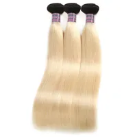 Billiga 10a t1b / 613 buntar rakt remy mänskligt hår 4st Brasilianska Peruvian Malaysian Indian Hair Weaves 16-30Inch