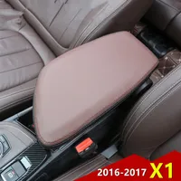 Auto Zentrale Armlehnenkiste Dekorative Abdeckung Set für BMW X1 2016-17 Leder Styling Anti-Dirty Pad Auto Zubehör