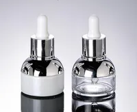 30 ml transparant glazen druppelaar flessen lege etherische oliën parfum fles vrouwen cosmetische container kleine verpakking SN1285