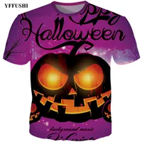 Yffushi 2018 Nowy Plus Size 3D T Shirt Mężczyźni Hip Hop T Shirt Halloween Cool Full Print Funny Streetwear Moda Cartoon Top