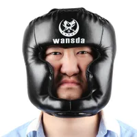Wansda WSD - 2005 복싱 보호 헤드 기어 헤드 가드 킥 교육 헬멧