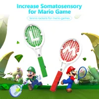 Soundfox 테니스 라켓을 위해 마리오 게임 스위치 기쁨-con 덮개 케이스 컨트롤러리 게임 테니스 라켓 닌텐도에 대한 스위치는 기쁨-Con
