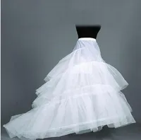 2018 prachtige prachtige witte zeemeermin bruidstoga's petticoats crinoline underskirt 3-lagen goedkope prijs bruids accessoires