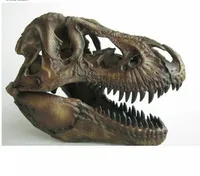 P-Llama 1/12 Tyrannosaurus Rex cráneo artesanías resina fósil Simulación cráneo Modelo Para coleccionables
