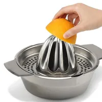 Prensa de aço inoxidável Frutas lemon orange Squeezer com Filtro Juicer Manual Juicer Citrus cozinha bar Food Processor