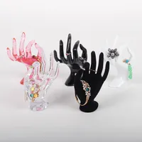 宝石類の陳列のためのスタンドホルダーのマネキンのためのTonvicの卸売プラスチックOK手の形