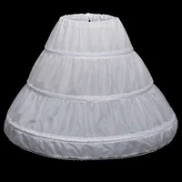 Najnowsze dzieci Petticoats Wedding Bride Akcesoria Pół Slip Little Girls Crinoline Biały Długi Kwiat Dziewczyna Formalna Sukienka Caper Kirt
