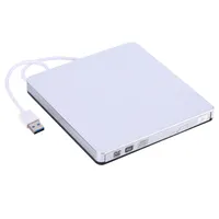 Freeshipping 24X External USB 3.0 External DVD / CD-RW Drive Burner Slim Controlador portátil para Netbook MacBook Laptop PC