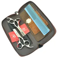 7.0inch Meisha Barbers Hair Scissors Set Japan 440c Big Cutting Saxar 6.5INCH Tunna Shears Frisör Hår Tesoura Ha0355