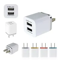 Dual USB Wall Charger For Samsung S8 Note 8 Wall Charger 5V 2.1A Metal Travel Adapter US EU plug AC Power Adapter