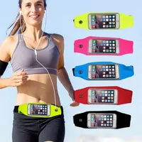 Vattentät mobiltelefonpåse utomhusfodral för Apple iPhone Samsung Xiaomi Running Pouch Belt Pocket Sport Fall midja Gym Jog -omslag