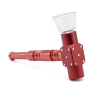 Smoking pipe for aluminum pipe with metal colored ribbon drill for glass cooker
