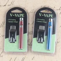 high quality 510 battery vaporizador vape kit ecig preheating oil cartridge 510 vv battery e cigarette vaporizer co2 pens by epacket