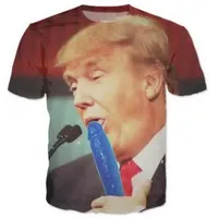 Трамп 3D забавные футболки новые моды мужские / женщины 3d печатают символ футболки футболки женские сексуальные футболки Tee Tops одежда Ya201