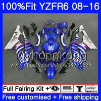 حقن حار بيع الأزرق لياماها YZF600 YZFR6 08 09 10 11 12 YZF-600 234HM.9 YZF 600 R 6 YZF-R6 YZF R6 2008 2009 2010 2011 Fairings