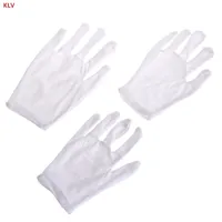 KLV Kids Fun Express White Etiquette Polyester Child Size Performance Costume Gloves