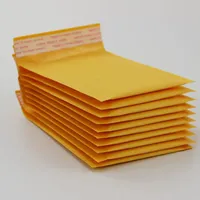 Ny 4,7 * 6,3 tum 12 * 16cm + 4cm Kraft Bubble Mailers Kuvert Wrap Väskor Padded Envelope Mail Packing Pouch Smycken Förpackning Gratis Frakt