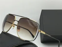 Midnatt Special Solglasögon för män Guld/brun lins Run Way Frame Sonnenbrille Solglasögon Eglasglasögon mode Ny i låda