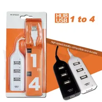 1-4 порты USB Hub Charger + Синхронизация зарядного кабеля 480MPBPS Высокоскоростной разветвитель адаптера Общий выключатель для телефона ПК ноутбук 30 шт. / Лот