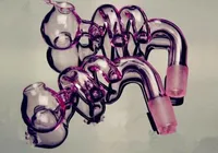Pote espiral rosa Atacado Hookah de vidro, acessórios para tubos de água de vidro, frete grátis