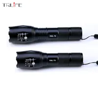 Portable 8000 Lumens Cree Xm -L T6 Led Flashlight Torch Zoomable Lamp 5 -Mode Lanterna By 1 *18650 Battery Or 3 * Battery