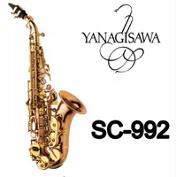 Instruments de haute qualité en laiton Nouvelle arrivée YANAGISAWA SC-992 Or Laque Soprano Instruments de performance avec étui