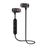 Manyetik Bluetooth Kulaklıklar XT-6 Spor Kulaklık Kablosuz Kulaklık Metal Stereo Evrensel Koşu Telefon Kulaklık Ambalaj ile Akıllı Telefon Için
