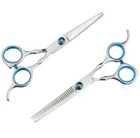 Professional Pet Grooming Scissors Straight Thinning Curved Shears Cat Dog Pet Groomer Hair Cutting Scissoors