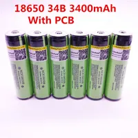 Liitokala 100% original NCR18650B 18650 3400mAh rechargeable battery with 3.7V PCB flashlight
