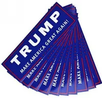 Blue Letter Trump Bumper Car Stickers Gör Amerika Bra igen 23 * 7,6cm 76 * 230mm