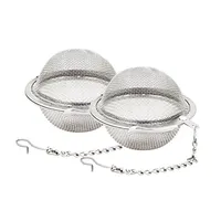 Roestvrij staal Mesh Tea Balls 5cm Thee Infuser Sinters Filters Interval Diffuser voor thee Keuken Dining Bar Gereedschap WX9-378