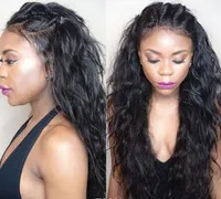 2021 Полное кружевное человеческие парики для волос для чернокожих женщин Бразильская Волна тела Передняя Звукая Прямая плотность