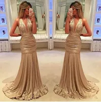 2019 sexy elegant long evening gowns satin fabric black girl western country style for woman dress gold prom formal dresses mermaid