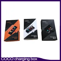 Recentes COCO FUMAR de Vapor de Carga PCC Box 1200 mAh Bateria Vape Pen Starter Kit Para V2 V3 Pod Cartucho 0268099