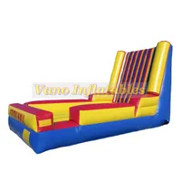 4x3x3m Inflatable Hook and Loop Wall Jumping Bounce House Human Sticky Wall and Suit Fun Outdoor Game with Blower Free Shipping