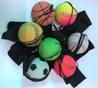 2018 Yeni Eğlenceli Kabarık Floresan Lastik Top Bilek Bandı Topu Geyik Oyuncaklar Komik Elastik Topu Eğitim Çocuk Oyuncakları Antistres Rastgele Renk